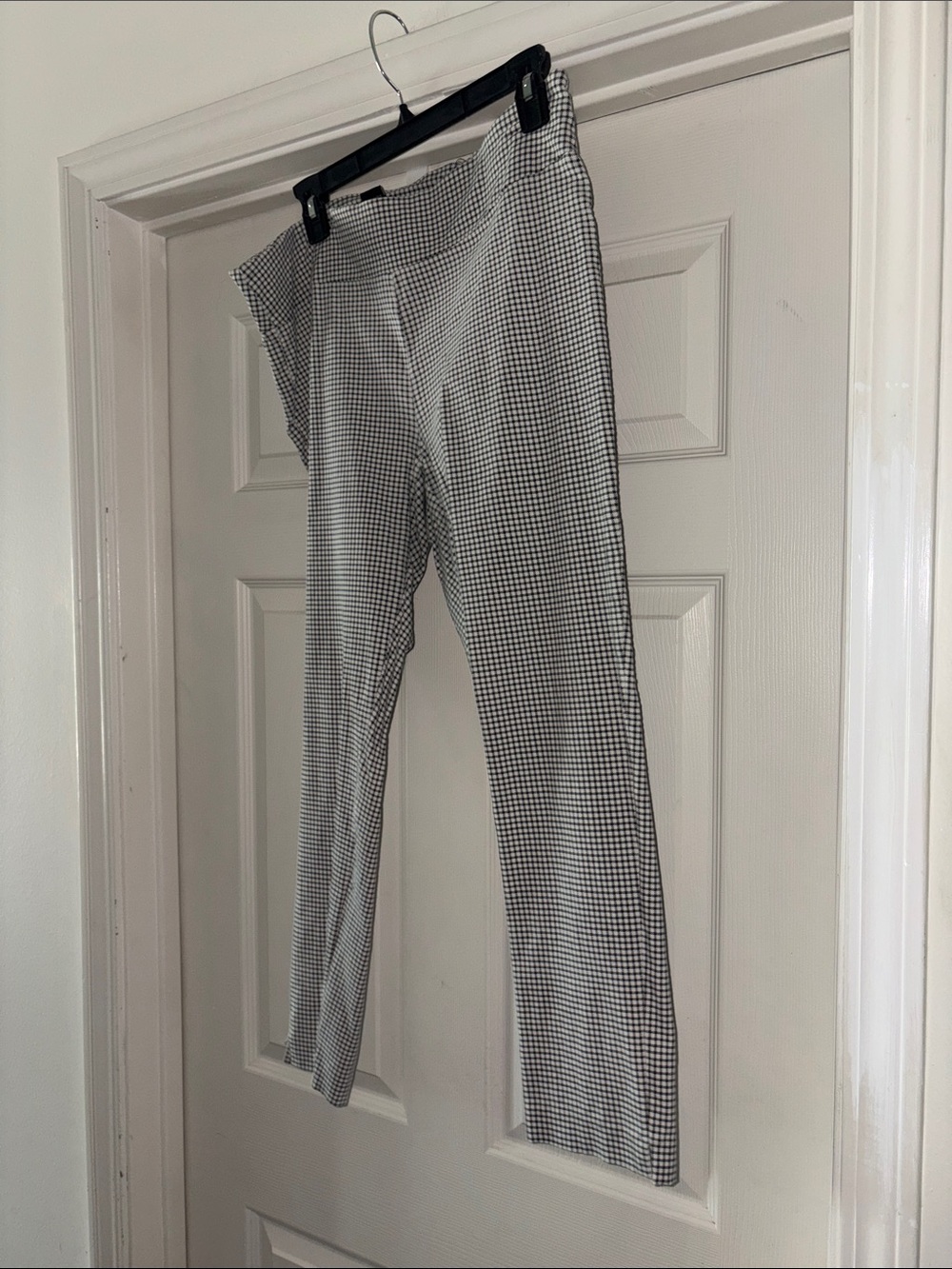 Jules & Leopold Black and White Gingham Cropped Pants